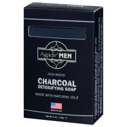 Valomasis muilas vyrams Agadir Men Oud Wood Charcoal Detoxifying Soap 85 g