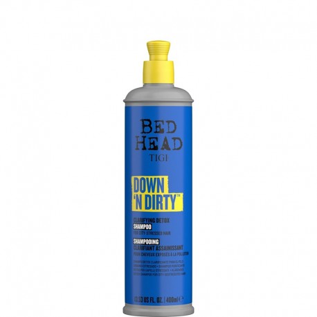 Giliai valantis šampūnas TIGI Bed Head Down N' Dirty Clarifying Detox Shampoo 400 ml