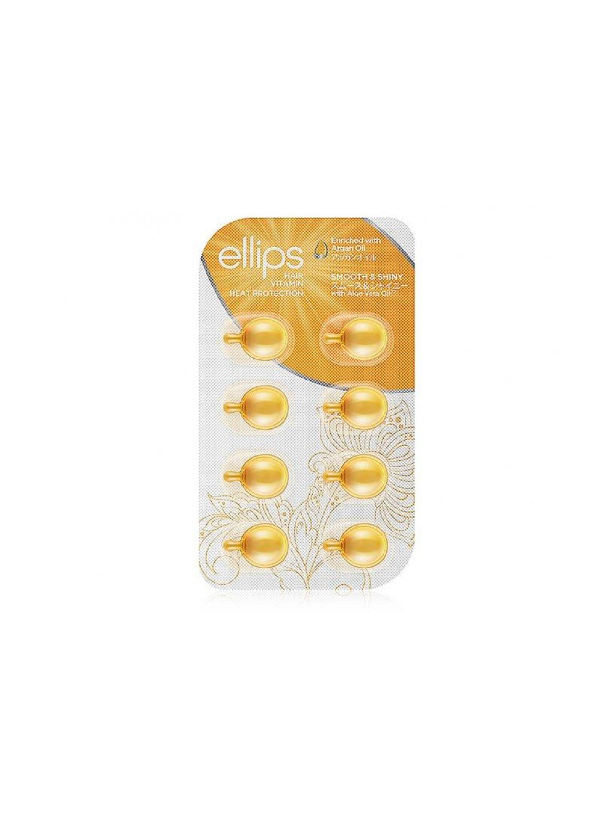 Tepami vitaminai plaukų apimties didinimui ELLIPS Smooth & Shiny  8x1ml