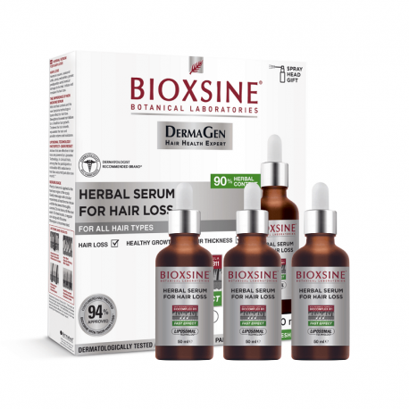 Serum Serumas nuo plaukų slinkimo Bioxsine Dermagen Herbal Serum  3X50ml