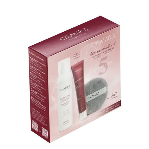 Veido priežiūros priemonių rinkinys Casmara Antioxidant Cream Preventing & Hydrating