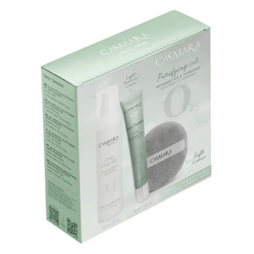 Veido priežiūros priemonių rinkinys Casmara Purifying Set Oxygenating Cream & Hydrating