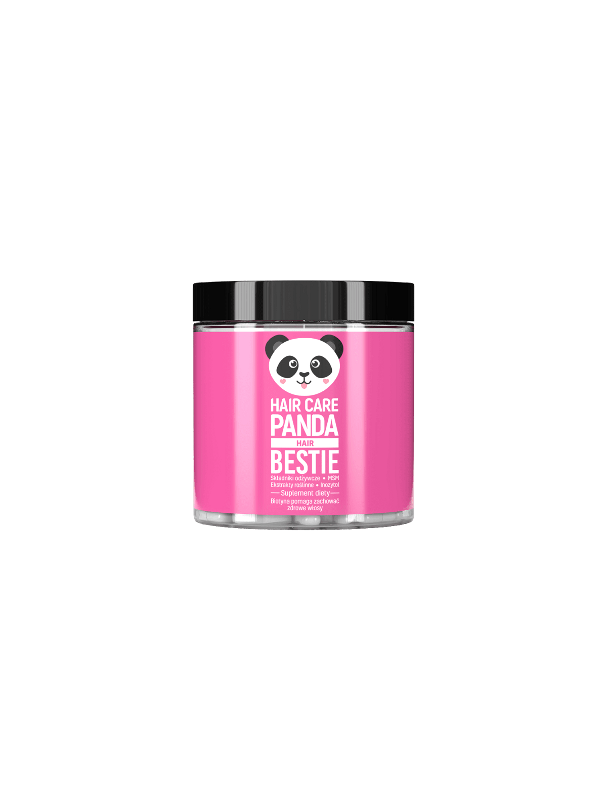 Maisto papildas nuo plaukų slinkimo Hair Care Panda Bestie 60 KAPSULIŲ