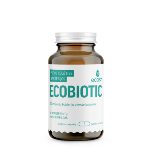 Pieno rūgšties bakterijos ECOSH Ecobiotic  20 kaps