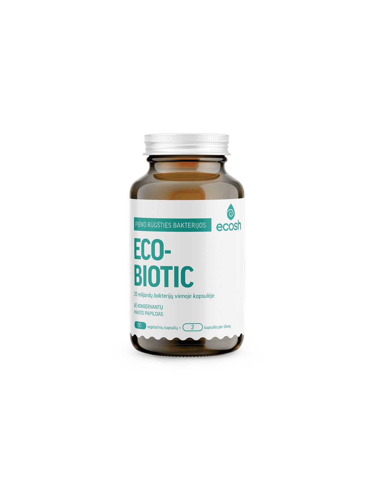Pieno rūgšties bakterijos ECOSH Ecobiotic  90 kaps