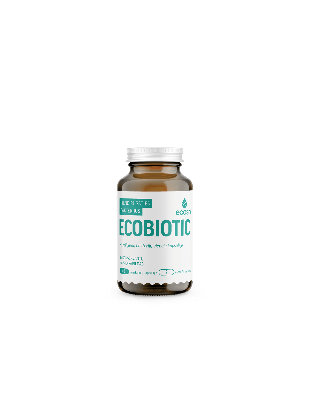 Pieno rūgšties bakterijos ECOSH Ecobiotic  40 kaps