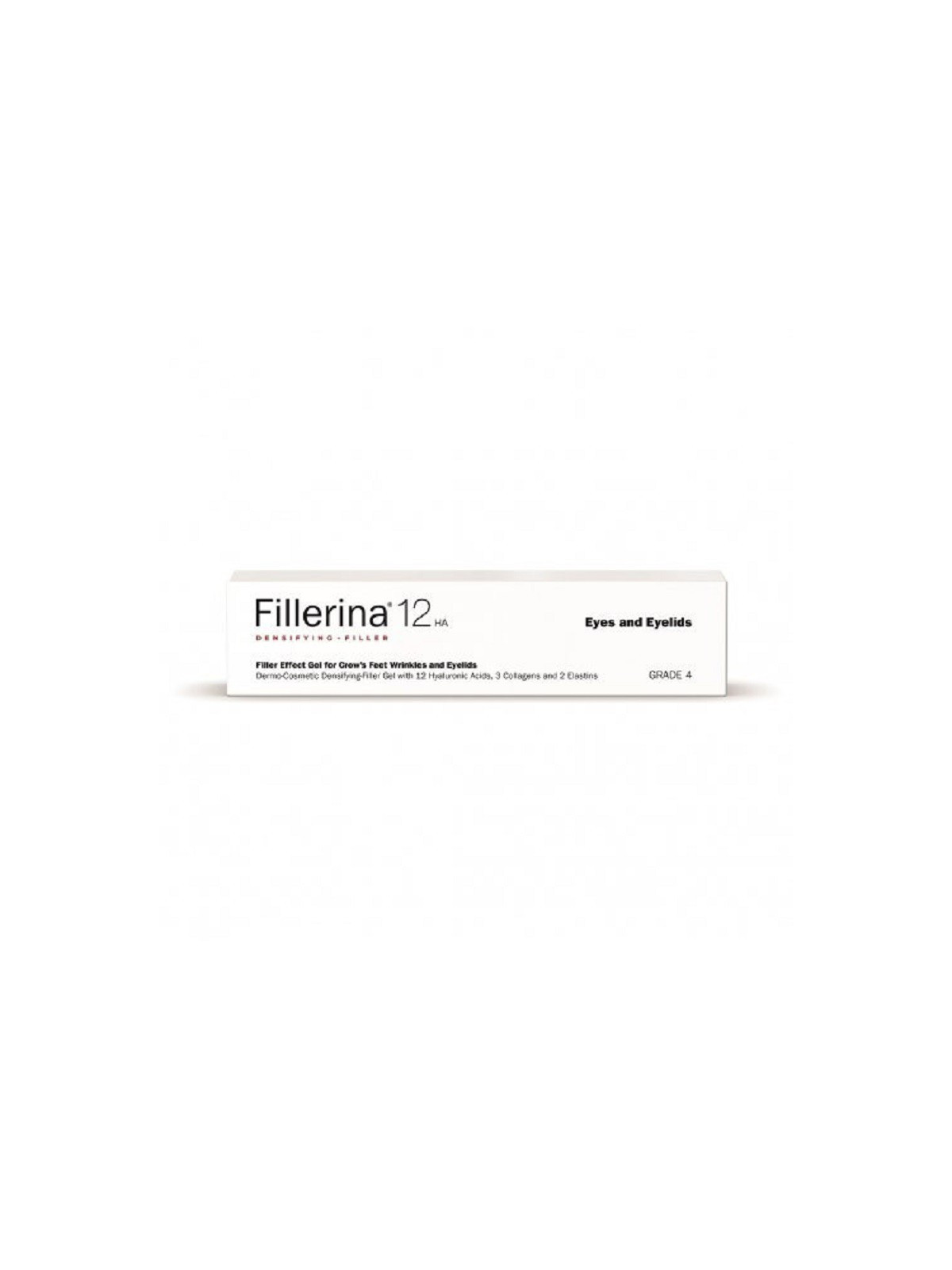 Dermatologinis gelinis užpildas paakiams ir akių vokams 4 lygis Fillerina 12 HA Eyes and Eyelids Filler 4 15 ml