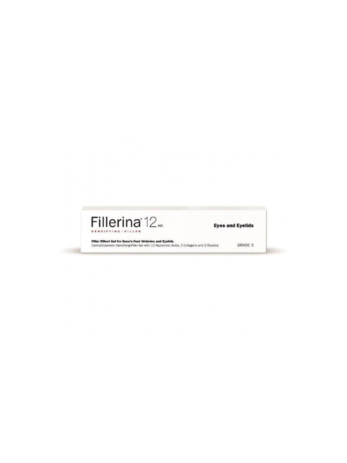 Dermatologinis gelinis užpildas paakiams ir akių vokams 5 lygis Fillerina 12 HA Densifying Filler Eyes & Eyelids Grade 5 15 ml