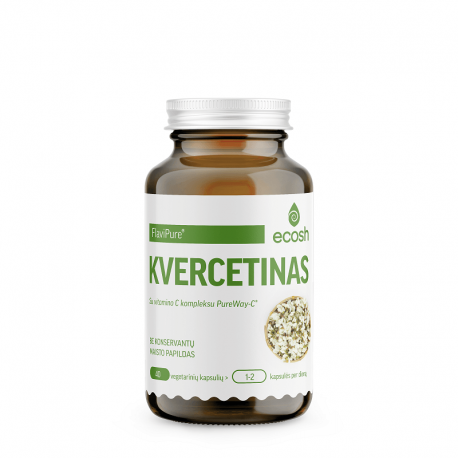 Maisto papildas Kvercetinas FlaviPure® su vitamino C kompleksu