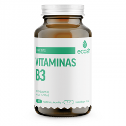 Vitaminas B3 ECOSH 250mg NE , 90 kapsulių
