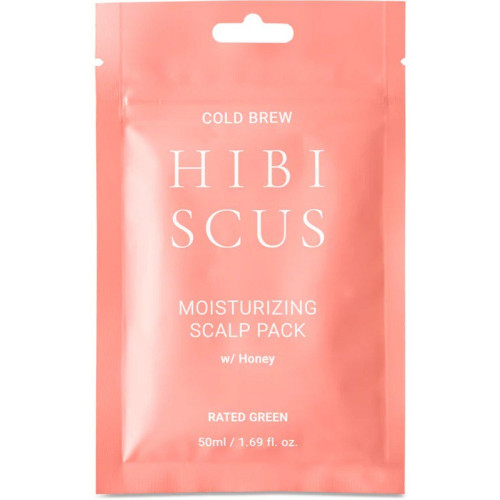 Drėkinanti plaukų kaukė RATED GREEN Cold Brew Hibiscus Moisturizing Scalp Pack w/ Honey 50 ml