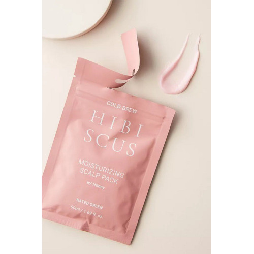 Drėkinanti plaukų kaukė RATED GREEN Cold Brew Hibiscus Moisturizing Scalp Pack w/ Honey 50 ml