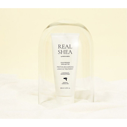 Nenuplaunama kaukė plaukams su proteinais RATED GREEN Cold Pressed Shea Butter Protein Recharging Leave-in Treatment 150 ml