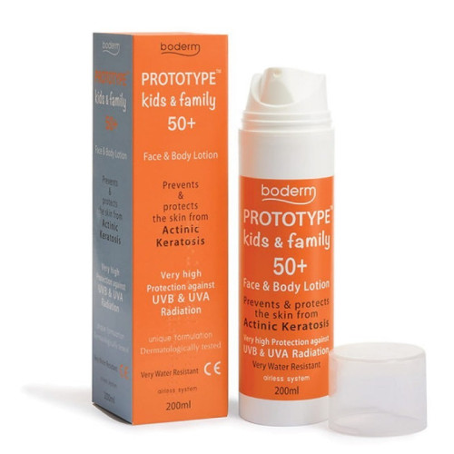 Veido ir kūno losjonas SPF50+  Boderm PROTOTYPE Kids & Family 200 ml