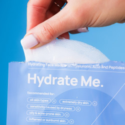 Greito poveikio giliai drėkinanti lakštinė veido kaukė su peptidais AIMX Hydrate Me 25 ml