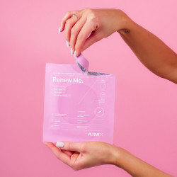 Greito poveikio  lakštinė veido kaukė su peptidais ir kolagenu AIMX Renew Me Anti-aging 25 ml