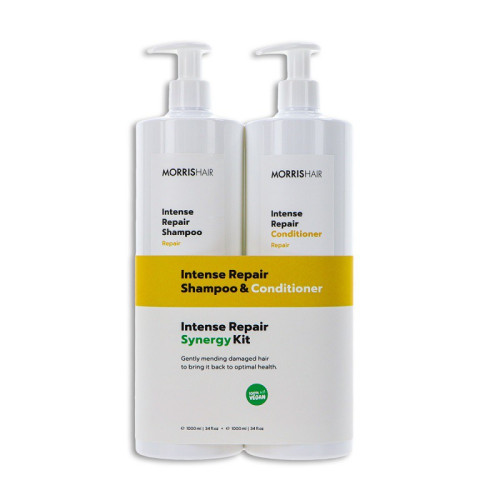 Plaukus atstatantis rinkinys MORRISHAIR Intense Repair Synergy Kit 2x1000 ml