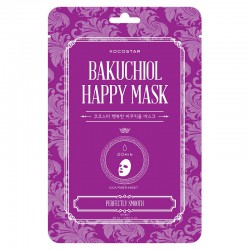 Lakštinė veido kaukė su bakučioliu KOCOSTAR Bakuchiol Happy Mask 1 vnt