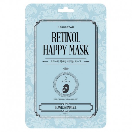 Lakštinė veido kaukė su retinoliu KOCOSTAR Retinol Happy Mask 1 vnt