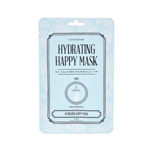 Intensyviai drėkinanti veido kaukė KOCOSTAR Hydrating Happy Mask 1 vnt