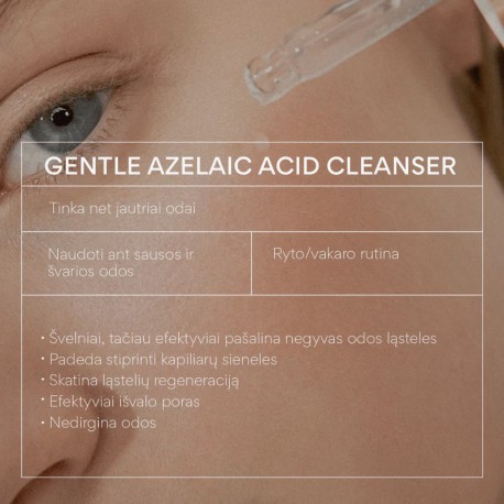 Prausiklis į jautrumą linkusiai odai su azelaino rūgštimi Math Scientific Gentle Azelaic Acid Cleanser 200 ml
