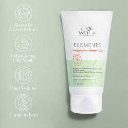 Valantis molis riebiai galvos odai Wella Elements Pre Shampoo Clay 70ml