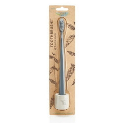 Dantų šepetėlis su stoveliu The Natural Family Co Biodegradable Toothbrush And Resin Stand