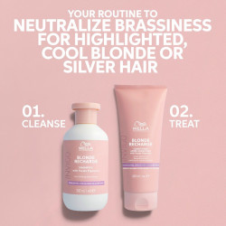 Šaltą atspalvį suteikiantis kondicionierius Wella Cool Blonde Color Refreshing Conditioner 200ml