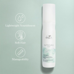 Nenuplaunamas purškiklis banguotiems plaukams Wella NutriCurls Milky Waves Spray 150ml