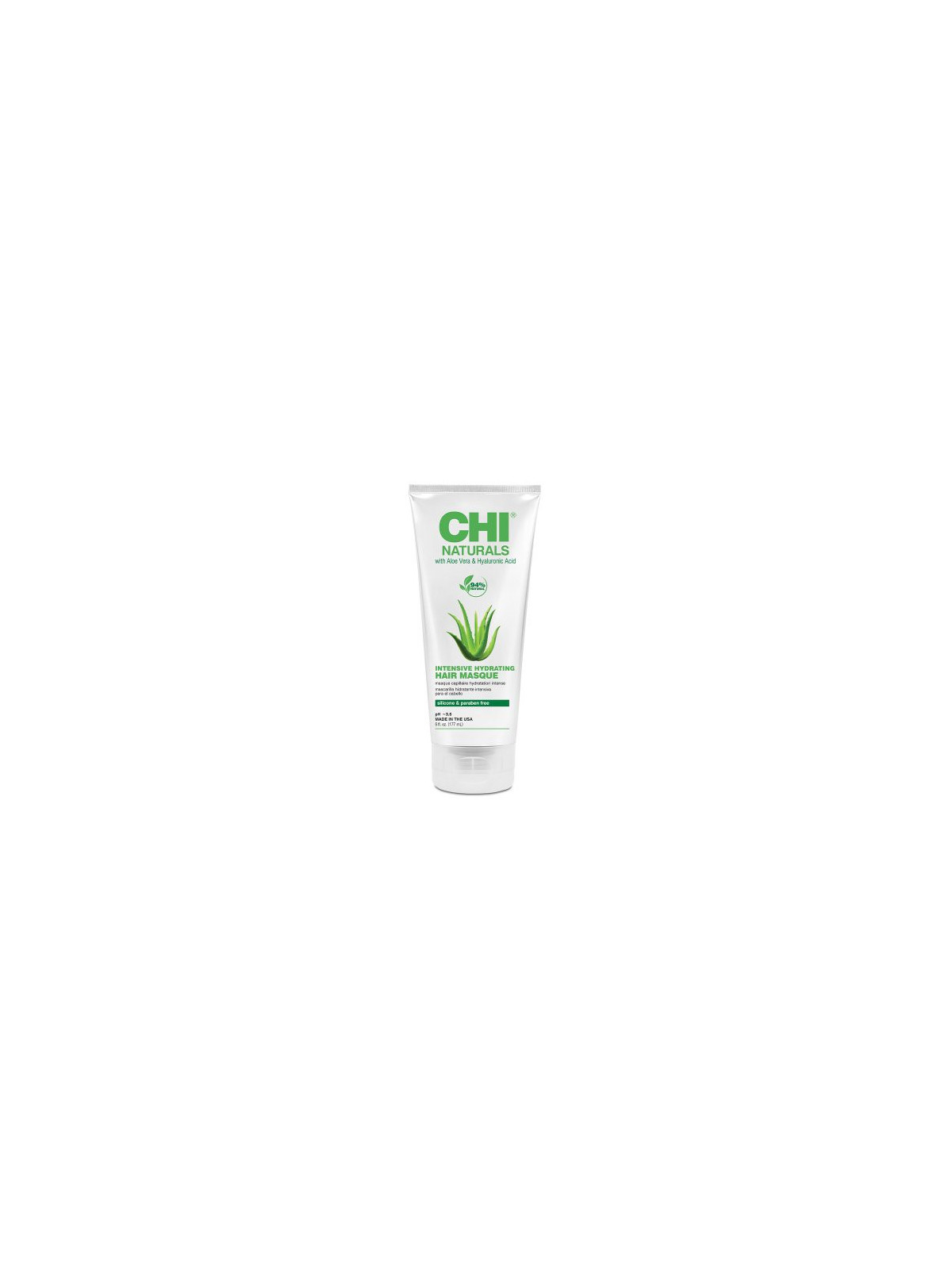 CHI Intensyviai drėkinanti plaukų kaukė su aloe vera ir hialurono rūgštimi Naturals Intensive Hydrating Hair Masque