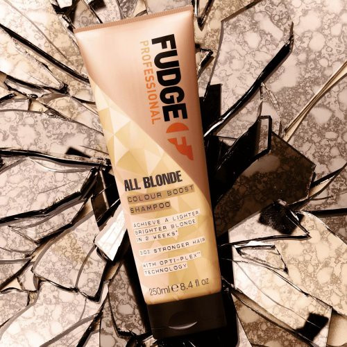 Fudge Professional Šviesią plaukų spalvą atkuriantis šampūnas All Blonde Colour Boost Shampoo
