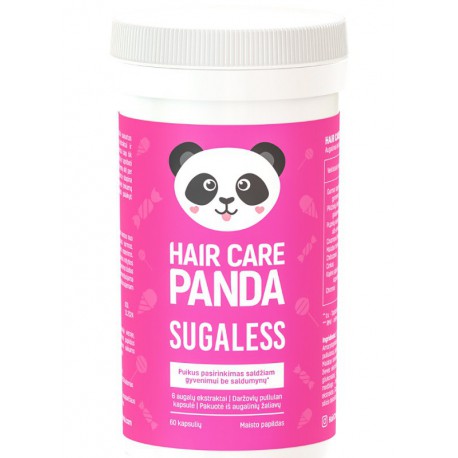 Hair Care Panda Maisto papildas mažinantis potraukį saldumynams Sugaless Food Supplement