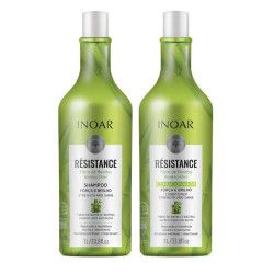 Inoar Plaukus stiprinantis priemonių rinkinys Resistance Fibra de Bambu Duo Kit