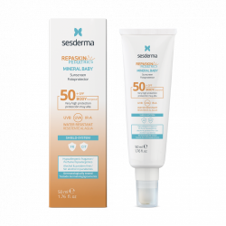 Sesderma Apsauginis kremas nuo saulės vaikams SPF50 Repaskin Pediatrics Mineral Baby SPF50