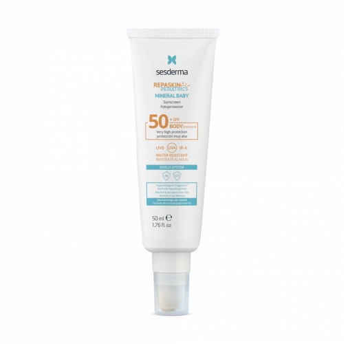 Sesderma Apsauginis kremas nuo saulės vaikams SPF50 Repaskin Pediatrics Mineral Baby SPF50