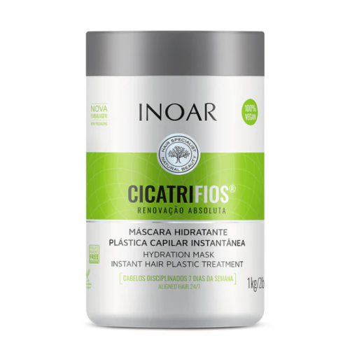 INOAR CicatriFios Mask Plauko struktūrą atkurianti kaukė 250g