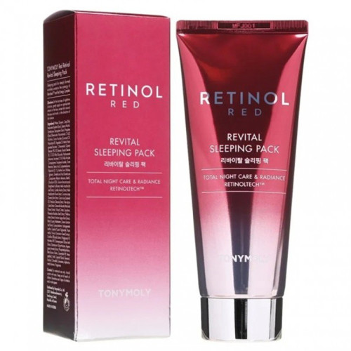 TONYMOLY Maitinanti ir atgaivinanti naktinė veido kaukė Red Retinol Revital Sleeping Pack