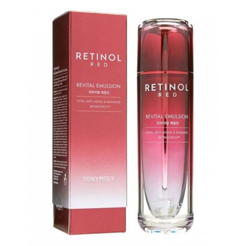 TONYMOLY Emulsija odos skaistinimui ir tolygumui.Red Retinol Revital Emulsion