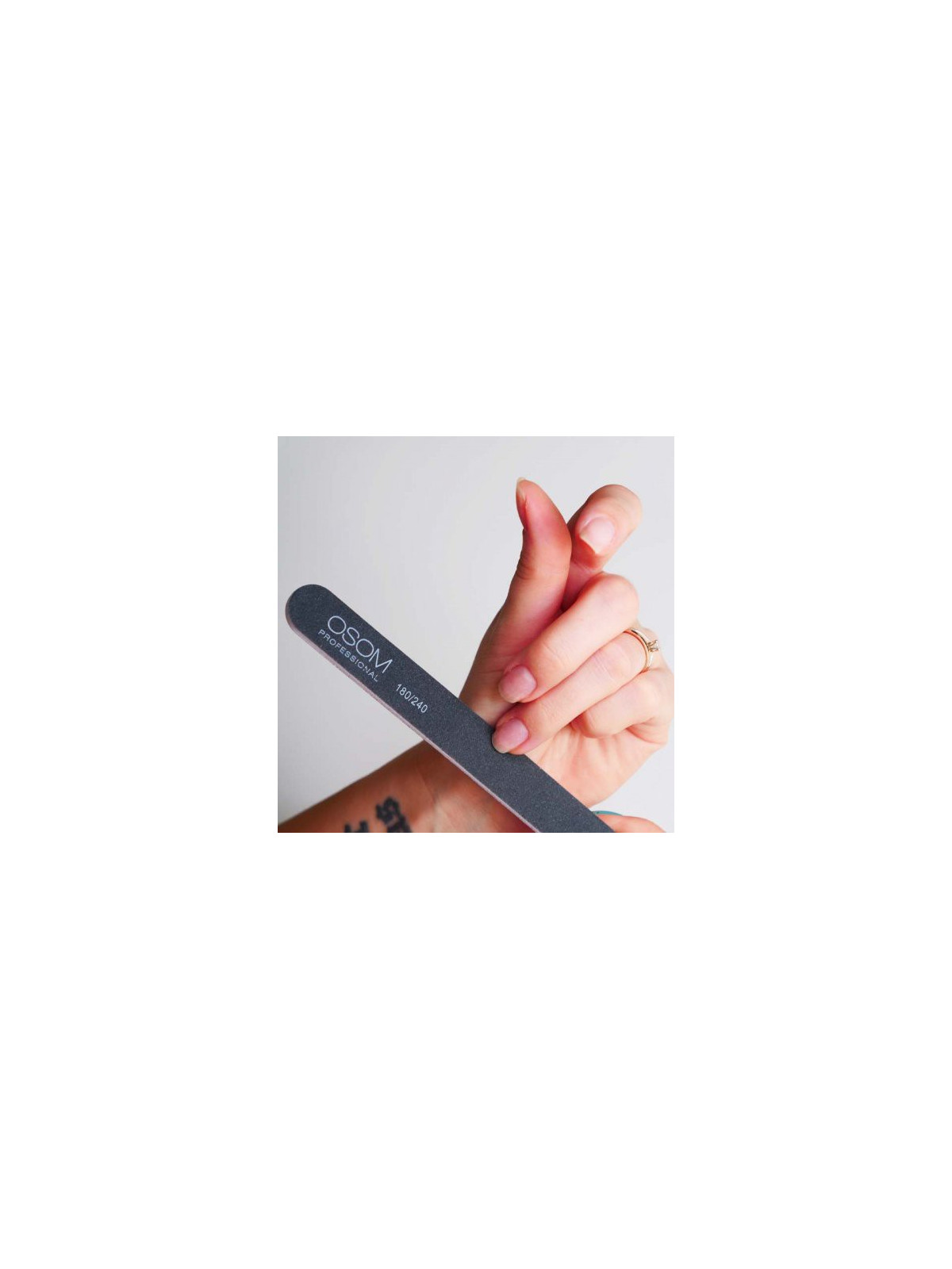 OSOM Professional Dildžių nagams rinkinys Emery Staright Shape Nail Files Kit
