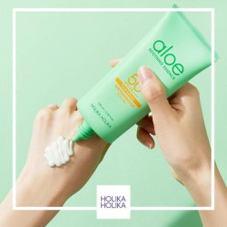 Holika Holika Drėkinamasis apsauginis gelis nuo saulės Aloe Soothing Essence Waterproof Sun Gel SPF50+