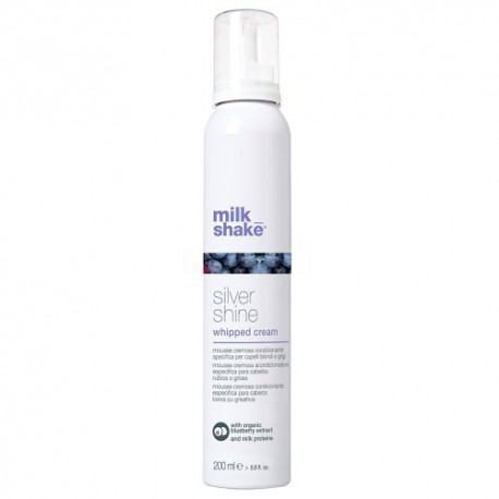 Milk_shake Putos plaukų struktūros kondicionavimui su violetiniu pigmentu Silver Shine Whipped Cream