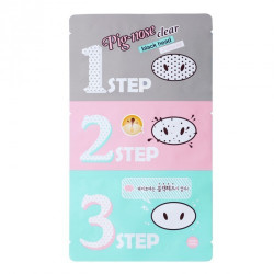 Holika Holika Inkštirus valantis rinkinys Pig Clear Blackhead 3-Step Kit