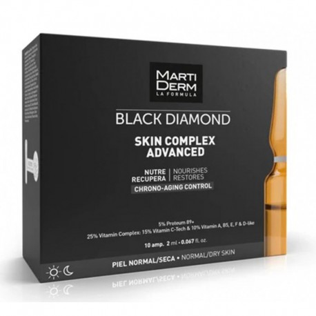  Veido ampulės su vitaminų ir antioksidantų kompleksu Black Diamond Skin Complex Advanced
