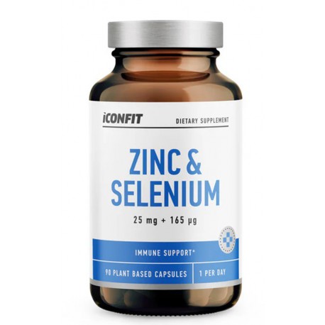 Iconfit Cinkas ir selenas maisto papildas Zinc & Selenium Supplement