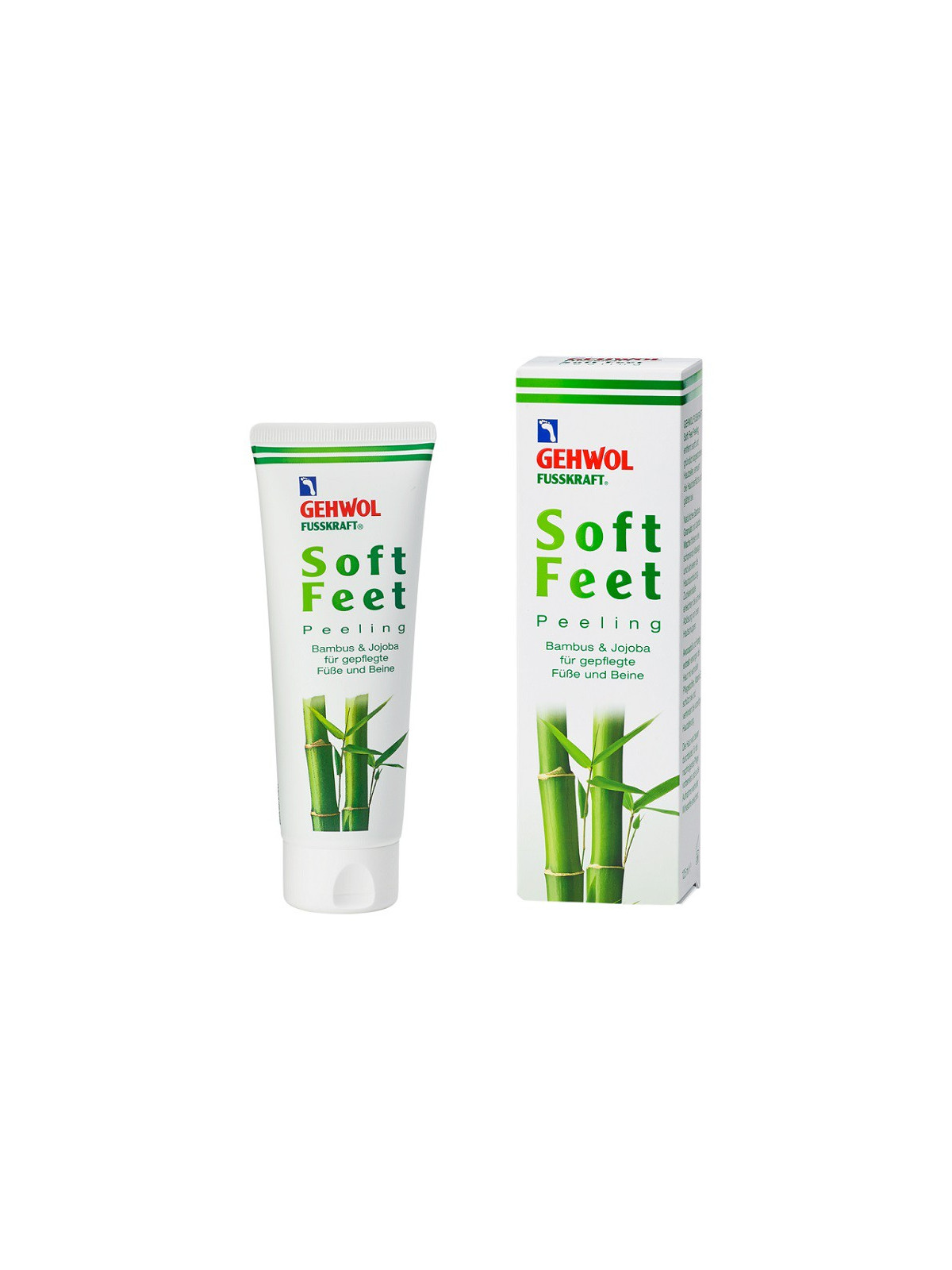 Gehwol Šveičiamasis kojų kremas su bambukų pudra Fusskraft Soft Feet Scrub