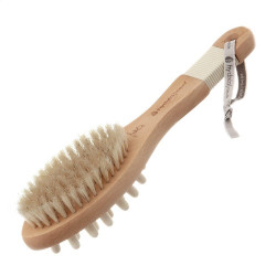 Hydrea London Masažinis šepetys Dual Use Body Brush Natural Bristle