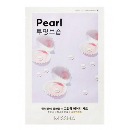 Missha Veido kaukė su perlų ekstraktu Airy Fit Sheet Mask Pearl