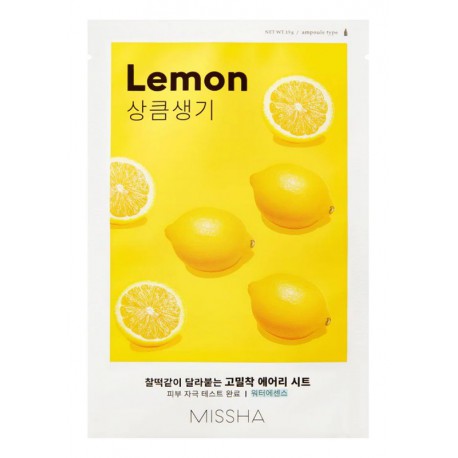 Missha Veido kaukė su citrinų ekstraktu Airy Fit Sheet Mask Lemon