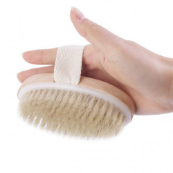 Hydrea London Profesionalus kūno šveitimo šepetys su nuimama rankena Professional Dry Body Brush