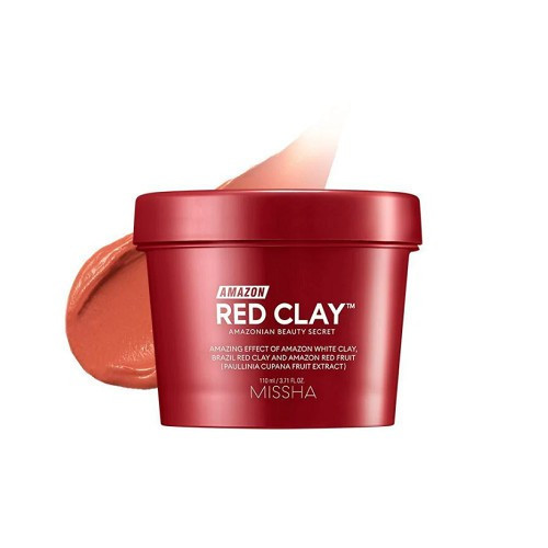 Missha Poras valanti veido kaukė Amazon Red Clay Pore Mask